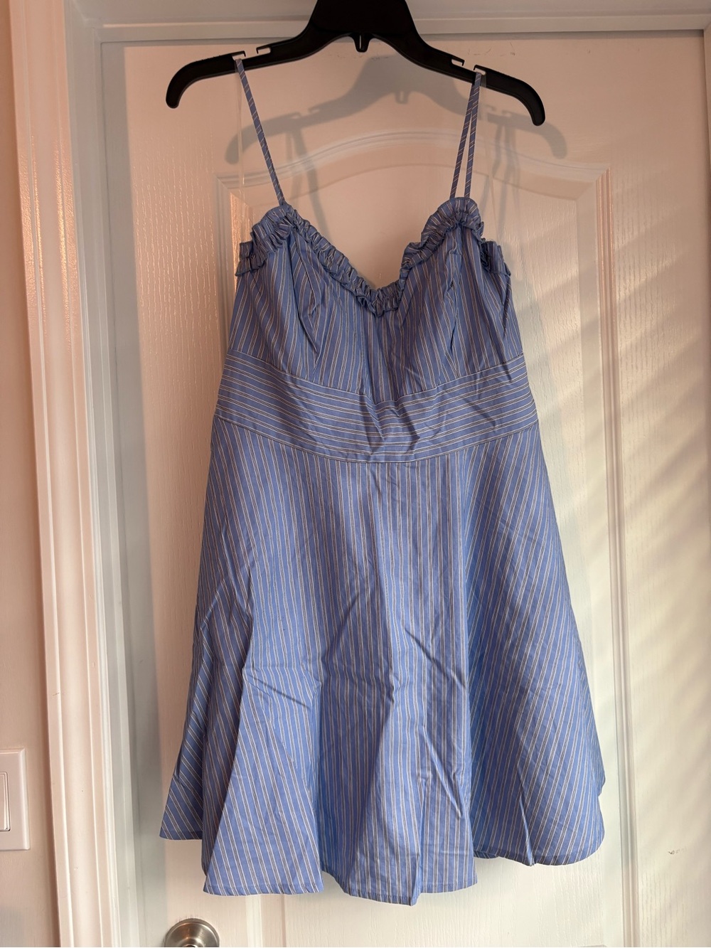 Altar'd State Blue Striped Mini Dress